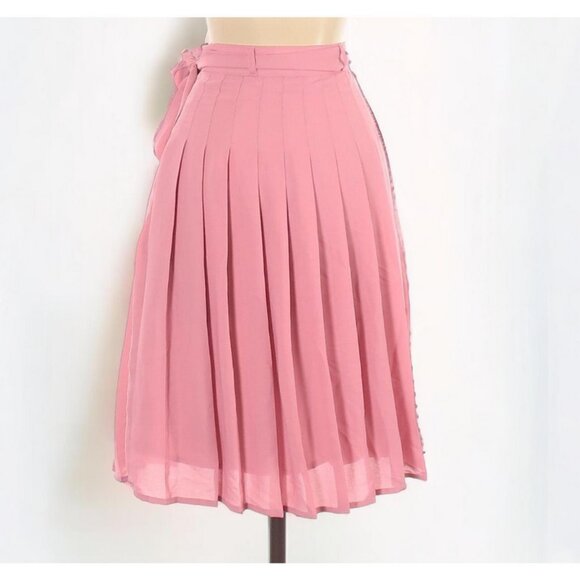 Modcloth Purely Pretty Pleated Skirt in Pink - Picture 3 of 5